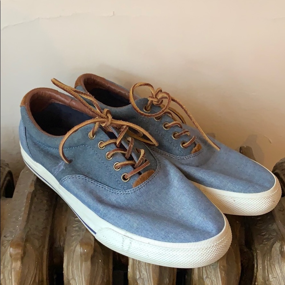 Polo Chambray Casual Sneaker Sz 11
